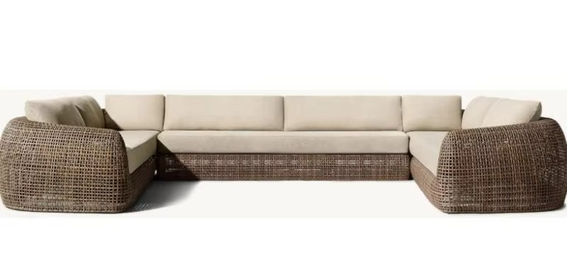 Outdoor Furniture In Sale - Sofa Seksional Modular Bentuk U untuk