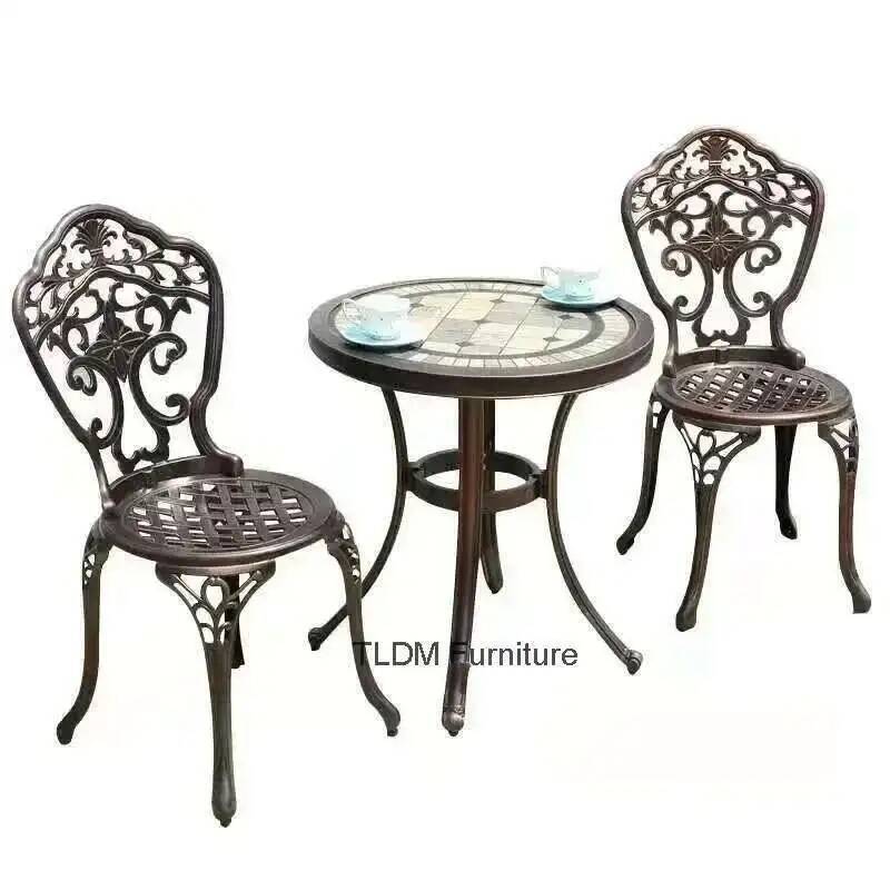 Outdoor Furniture Iron - Set Furnitur Luar Ruangan Kursi Santai