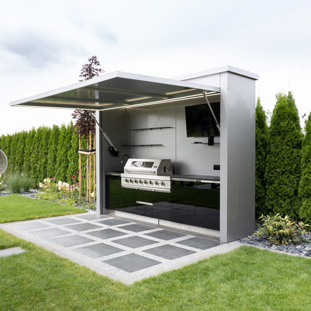 Outdoor Furniture Kitchener - Dapur Camping Portabel dengan Stasiun BBQ,
