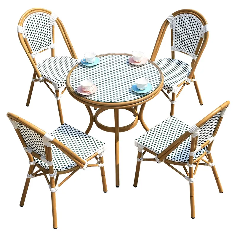 Outdoor Furniture Shop - Set Meja dan Kursi Rotan Outdoor