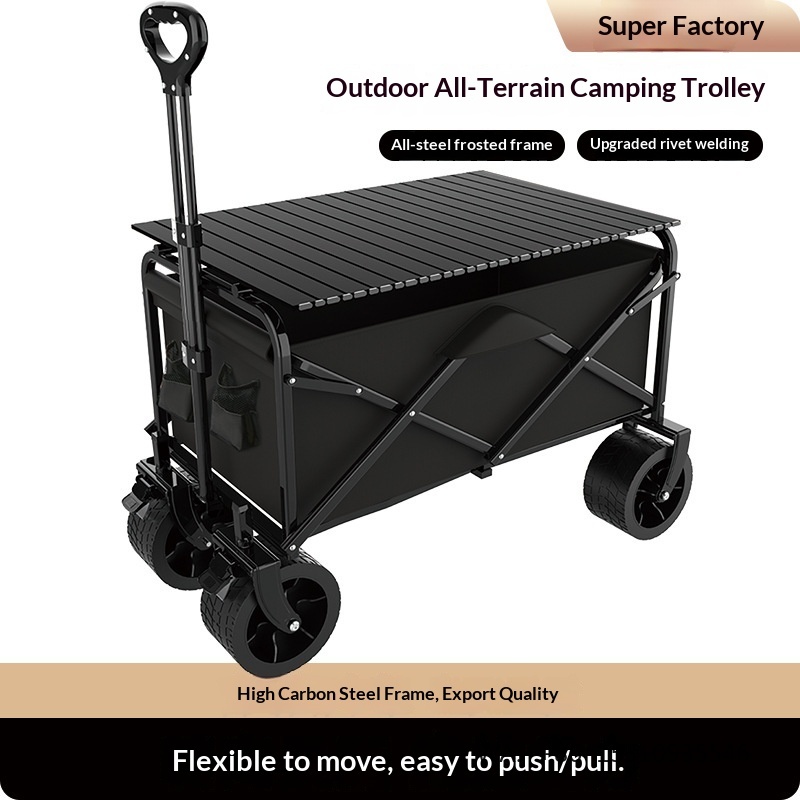 Outdoor Furniture Shop - Gerobak Camping Lipat Berkapasitas Besar dengan
