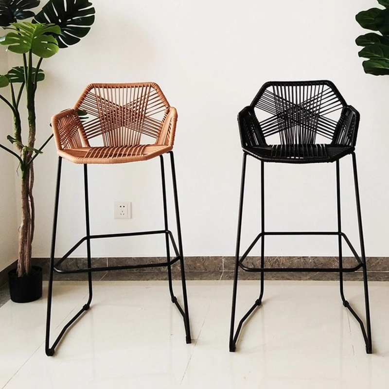 Kursi Bar Rotan Skandinavia Ku - Outdoor Furniture Iron ulasan dan harga