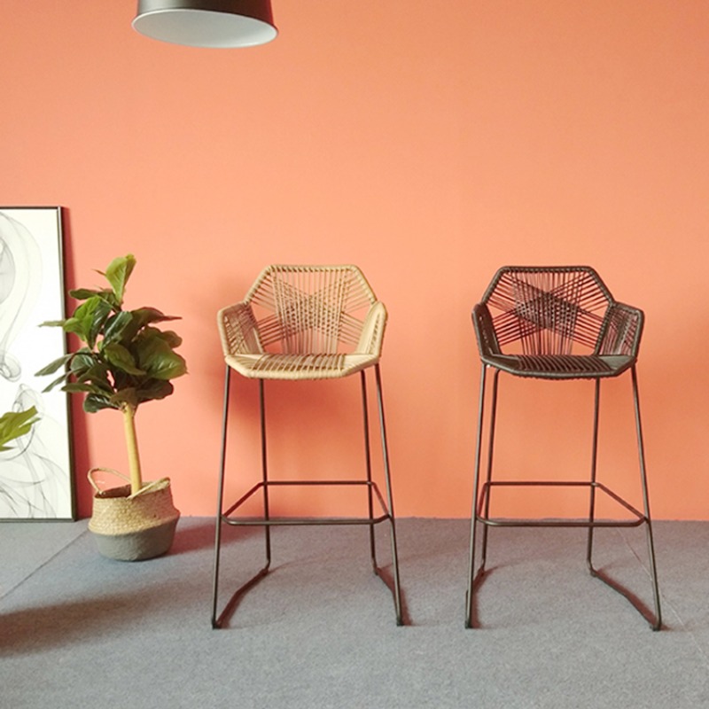 Kursi Bar Rotan Skandinavia Ku - Outdoor Furniture Iron ulasan dan harga