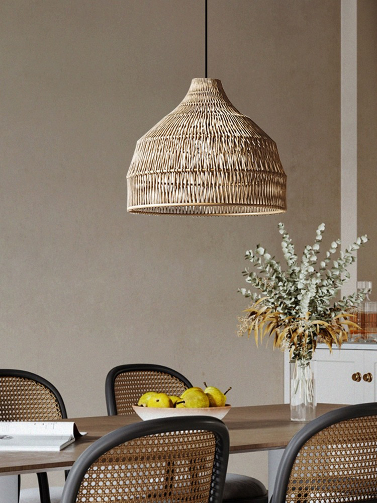 Lampu Gantung Rotan Kreatif Se - Outdoor Furniture Cafe ulasan dan harga