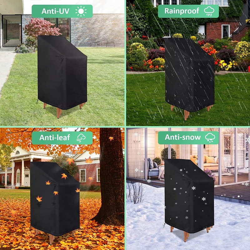 1/2/PCS Penutup Kursi Tumpuk A - Outdoor Furniture Cover Waterproof ulasan dan harga
