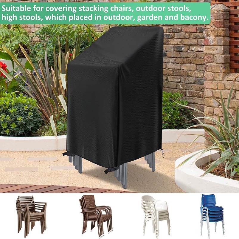 1/2/PCS Penutup Kursi Tumpuk A - Outdoor Furniture Cover Waterproof ulasan dan harga