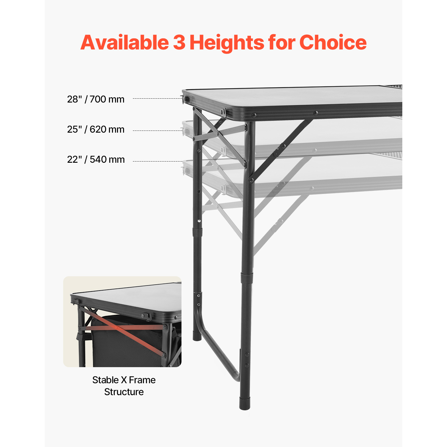 Meja Dapur Camping SucceBuy, M - Outdoor Furniture Kitchener ulasan dan harga