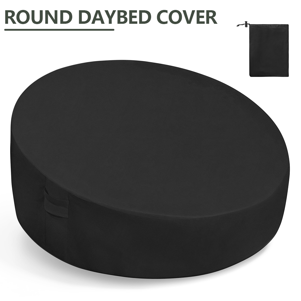 Penutup Daybed Bulat 210D Kain - Outdoor Furniture Cover Waterproof ulasan dan harga
