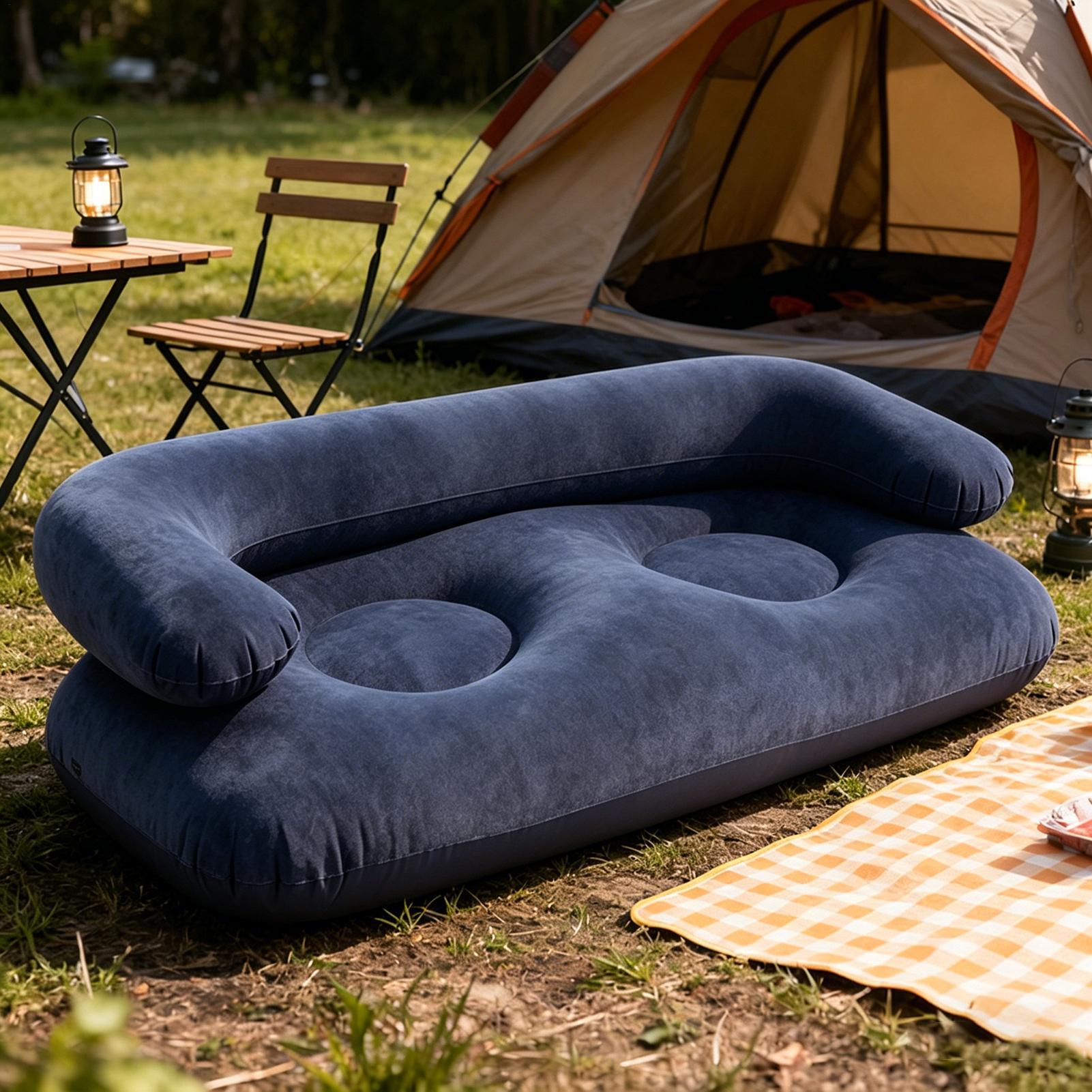 Sofa Angin Tiup Ganda Dua Dudu - Outdoor Furniture Heavy Duty ulasan dan harga