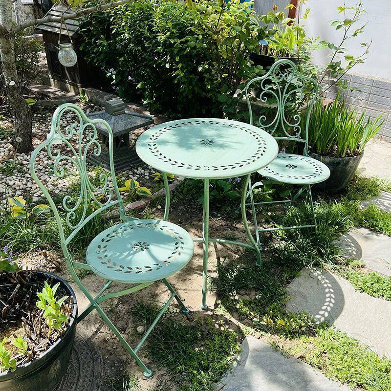 Meja dan Kursi Besi Gaya Pranc - Outdoor Furniture Iron ulasan dan harga