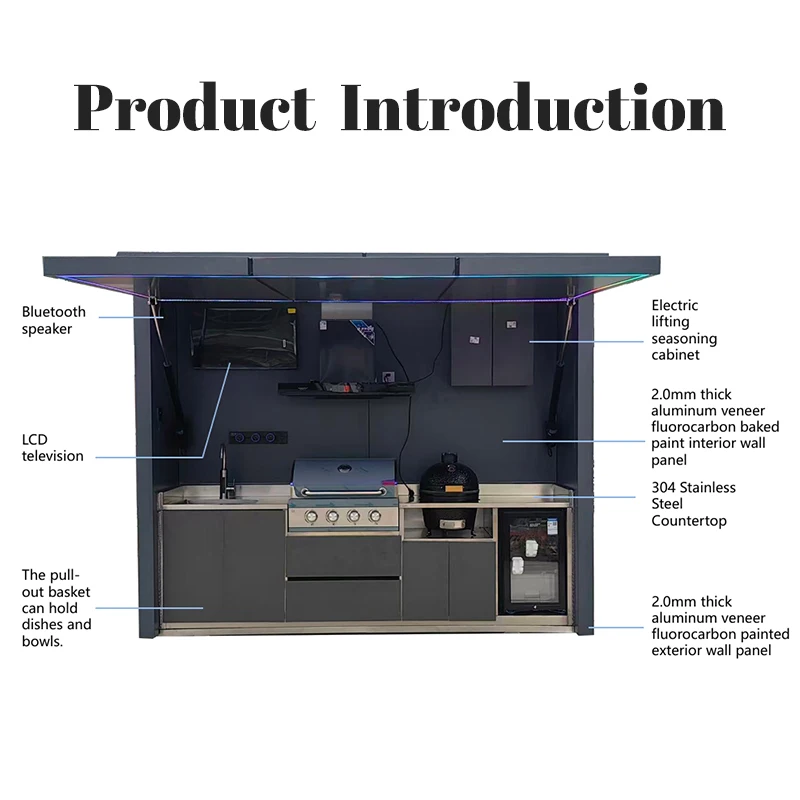 Dapur Pulau Modern Kustom deng - Outdoor Furniture Kitchener ulasan dan harga
