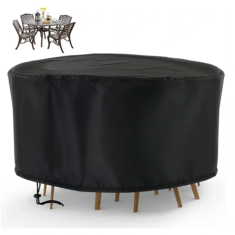 Penutup Furnitur Teras Bulat T - Outdoor Furniture Cover Waterproof ulasan dan harga