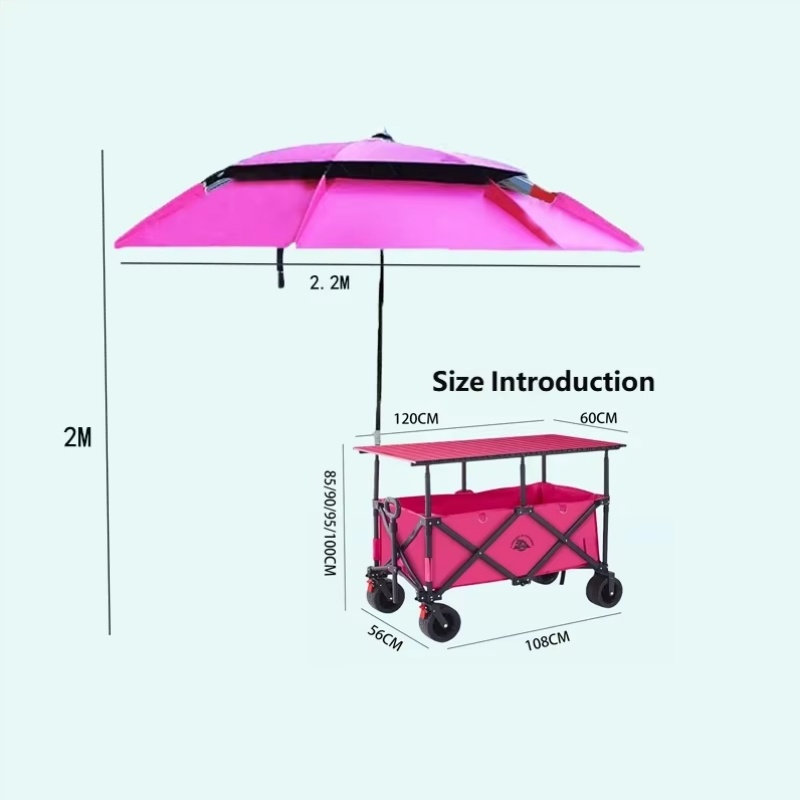 Gerobak Lipat Tugas Berat 420L - Outdoor Furniture Heavy Duty ulasan dan harga